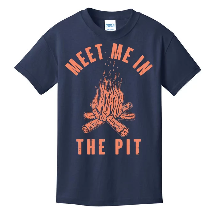 Meet Me In The Pit Campfire Kids T-Shirt