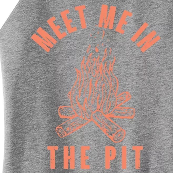 Meet Me In The Pit Campfire Women’s Perfect Tri Rocker Tank