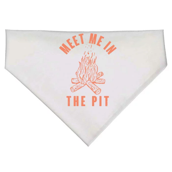 Meet Me In The Pit Campfire USA-Made Doggie Bandana