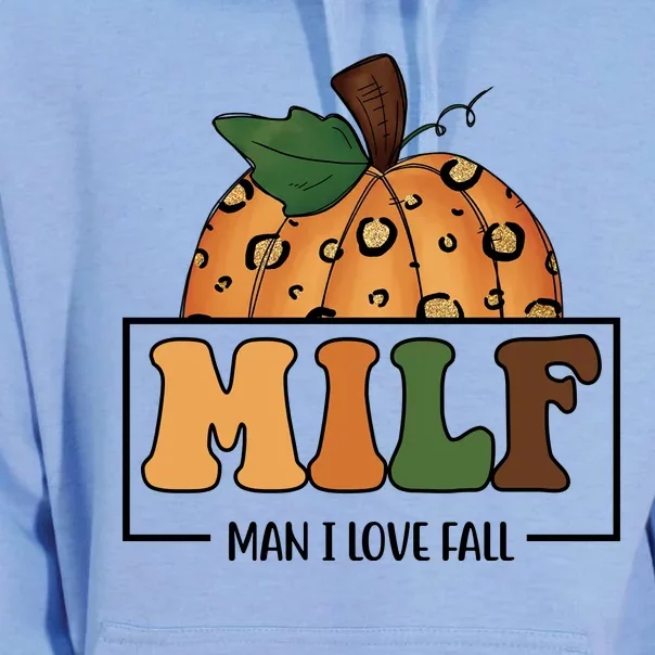 MILF Man I Love Fall Pumpkin Funny Unisex Surf Hoodie