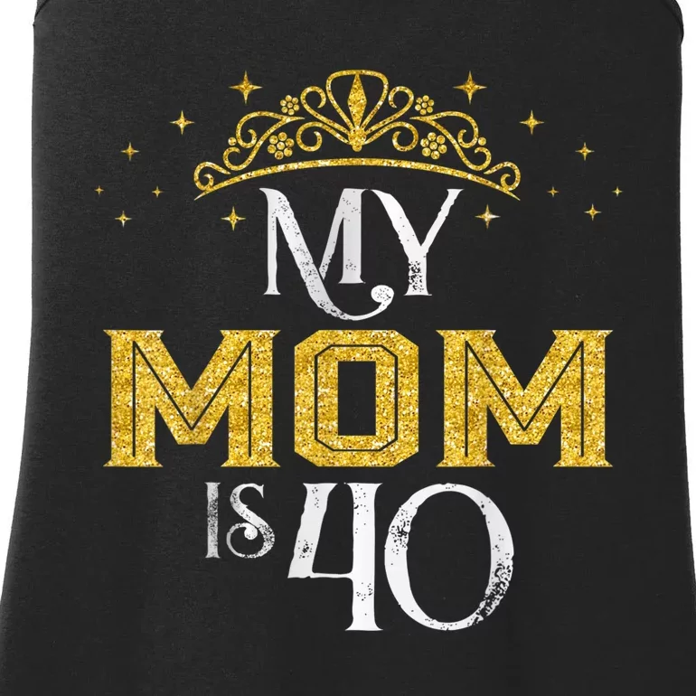 My Mom Is 40 Years Old 1982 40th Birthday Gift For Mom Ladies Essential Tank