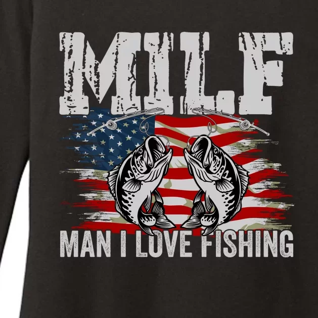 MILF Man I Love Fishing Womens CVC Long Sleeve Shirt