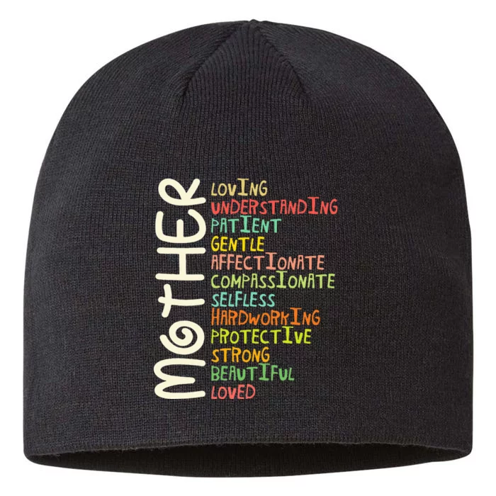 Mother Meaning I Love Mom 8 1/2in Sustainable Knit Beanie