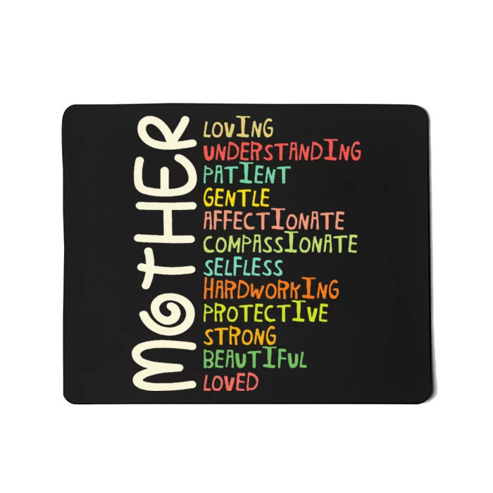 Mother Meaning I Love Mom Mousepad