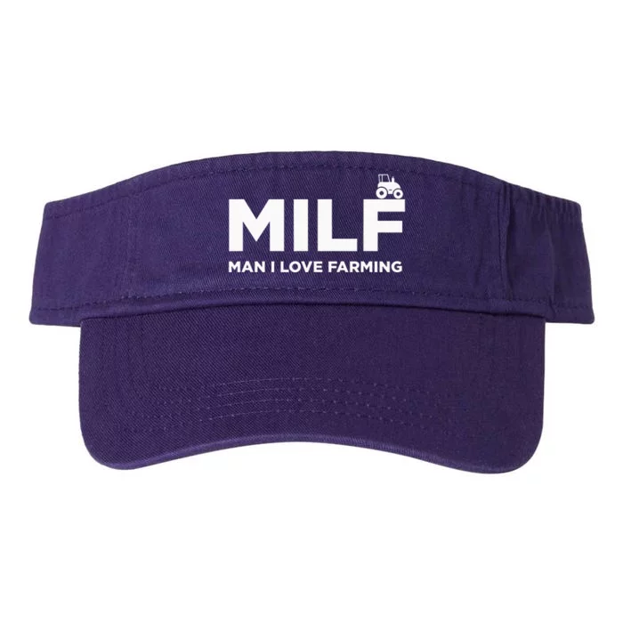 MILF Man I Love Farming Purple Valucap Bio-Washed Visor