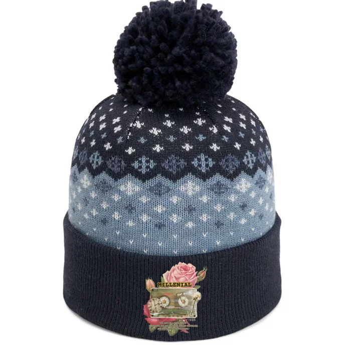 Millenial The Baniff Cuffed Pom Beanie