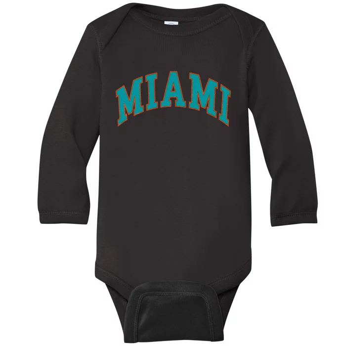 Miami Baby Long Sleeve Bodysuit