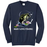 MILF Man I Love Fishing Funny Fishing Design Long Sleeve Shirt