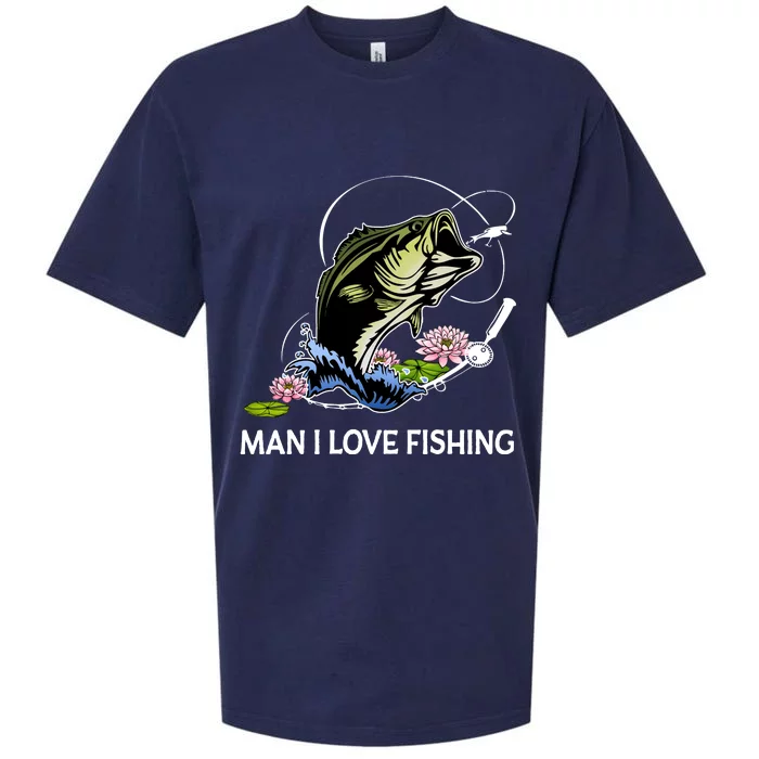 MILF Man I Love Fishing Funny Fishing Design Sueded Cloud Jersey T-Shirt