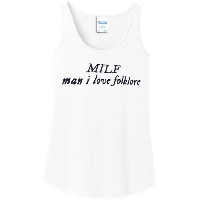 Milf Man I Love Folklore Ladies Essential Tank