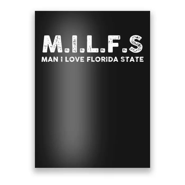 Milfs Man I Love Florida States Fl Vintage Poster