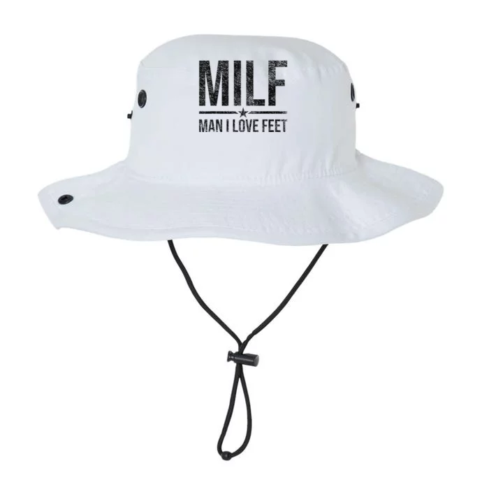 Milf Man I Love Feet Foot Fetish Sexy Feet Funny Tees Legacy Cool Fit Booney Bucket Hat