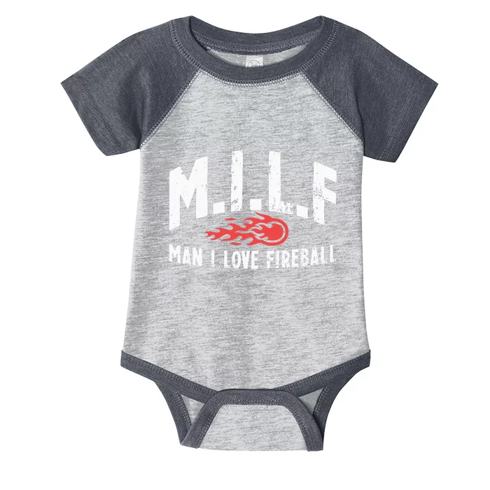 Milf Man I Love F.I.R.E.B.A.L.L Fire Funny Graphic Infant Baby Jersey Bodysuit