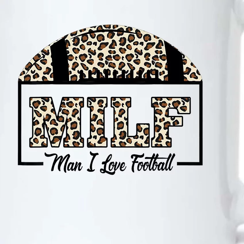 MILF Man I Love Football Funny Adult Humor Black Color Changing Mug