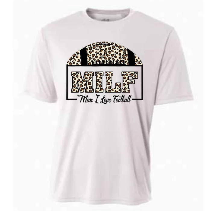 MILF Man I Love Football Funny Adult Humor Cooling Performance Crew T-Shirt