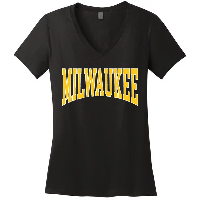 Milwaukee Women's V-Neck T-Shirt