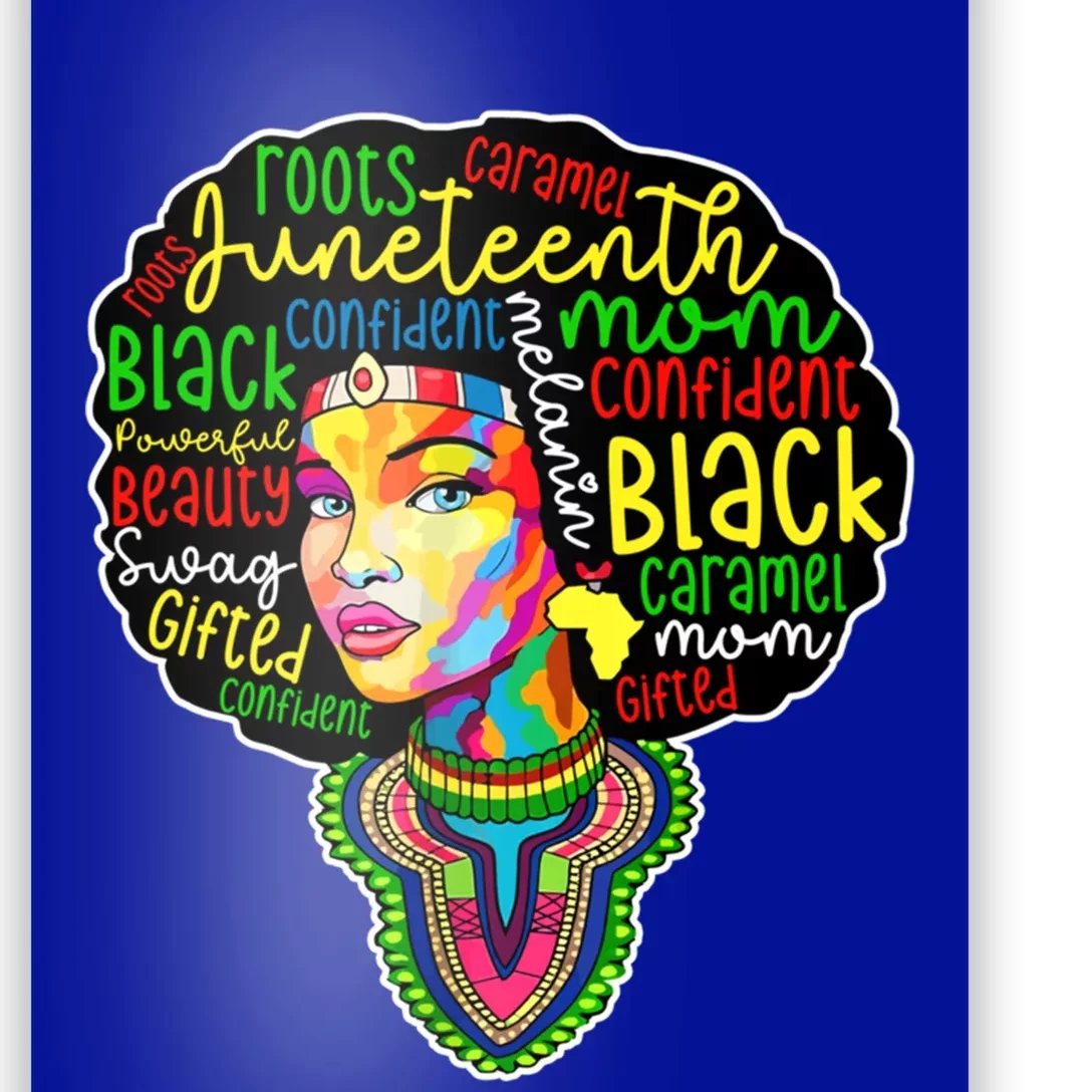 Melanin Mom Juneteenth Mothers Day Black History Month Gift Poster