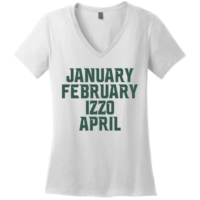 Ms Months January February Izzo April Women's V-Neck T-Shirt