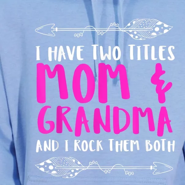 Mothersday | Mother Joke: Mom & Grandma. I Rock The Momlife! Unisex Surf Hoodie