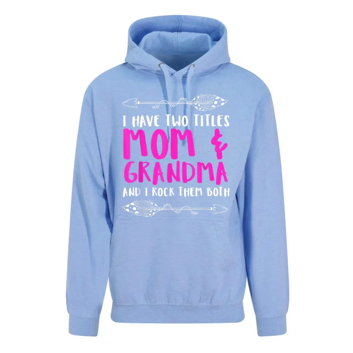 Mothersday | Mother Joke: Mom & Grandma. I Rock The Momlife! Unisex Surf Hoodie