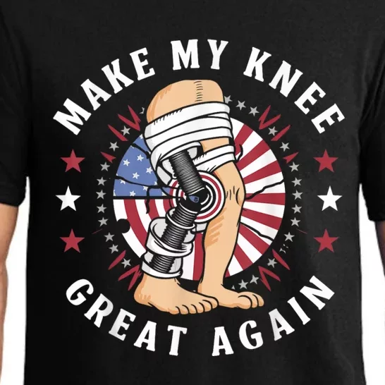 Make My Knee Great Again Funny Surgery Injury Recovery Pajama Set