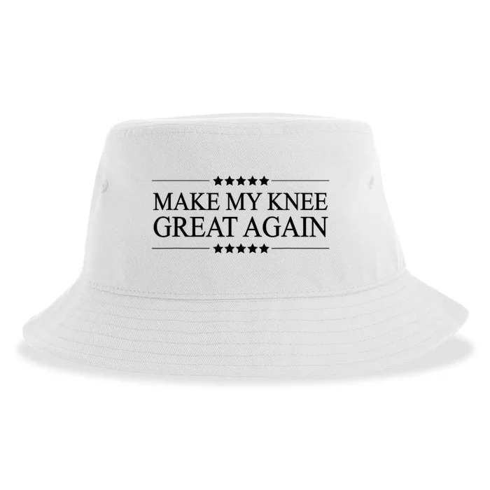 Make My Knee Great Again Funny Surgery Injury Recovery Sustainable Bucket Hat