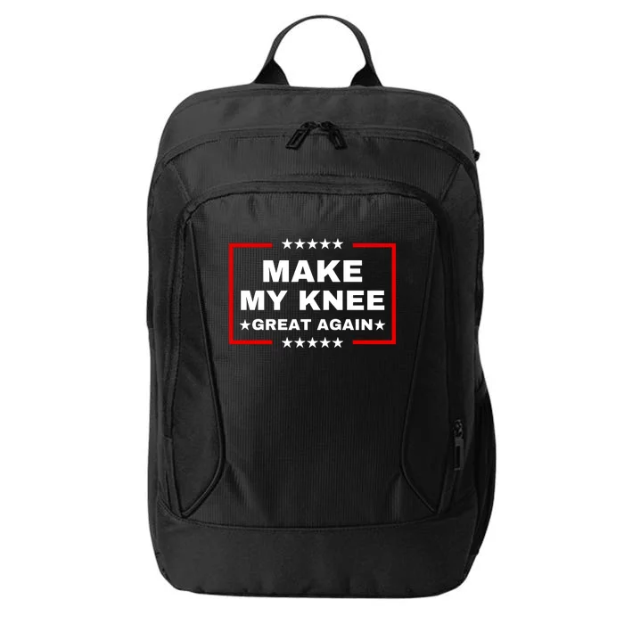 Make My Knee Great Again Funny Trump Injury Recovery Gift City Backpack