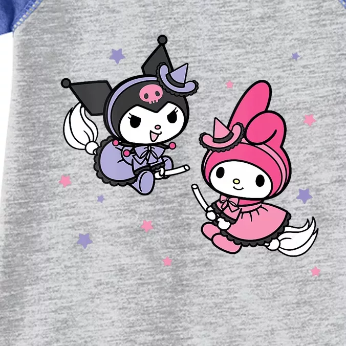 My Melody Kuromi Little Witches Halloween Infant Baby Jersey Bodysuit