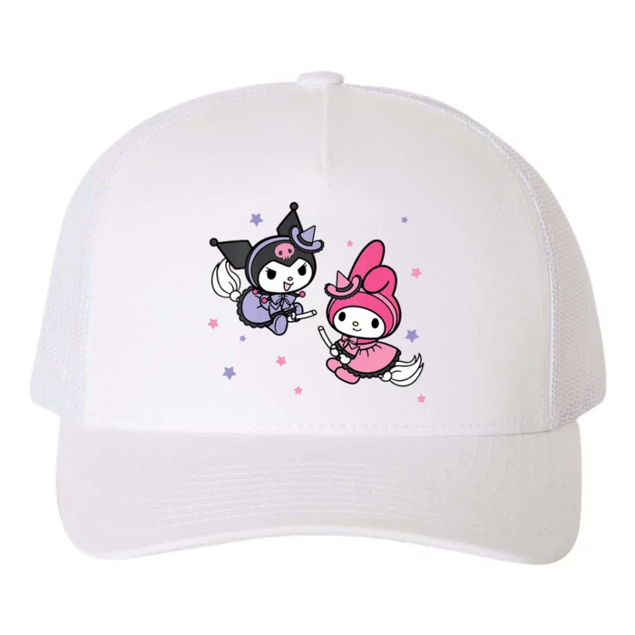 My Melody Kuromi Little Witches Halloween Yupoong Adult 5-Panel Trucker Hat