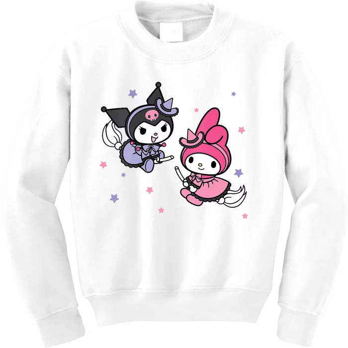 My Melody Kuromi Little Witches Halloween Kids Sweatshirt