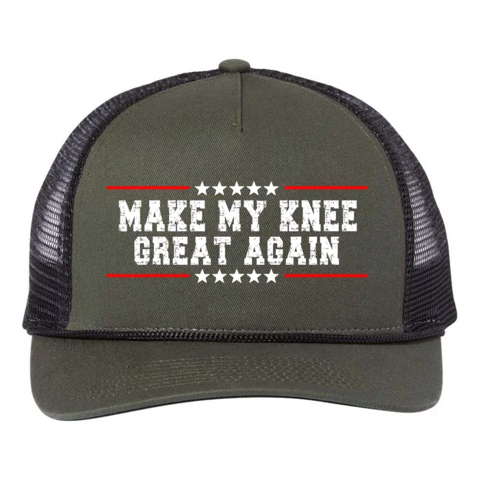 Make My Knee Great Again Retro Rope Trucker Hat Cap