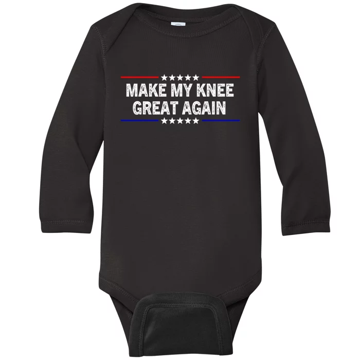 Make My Knee Great Again Baby Long Sleeve Bodysuit