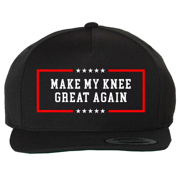 Make My Knee Great Again Wool Snapback Cap