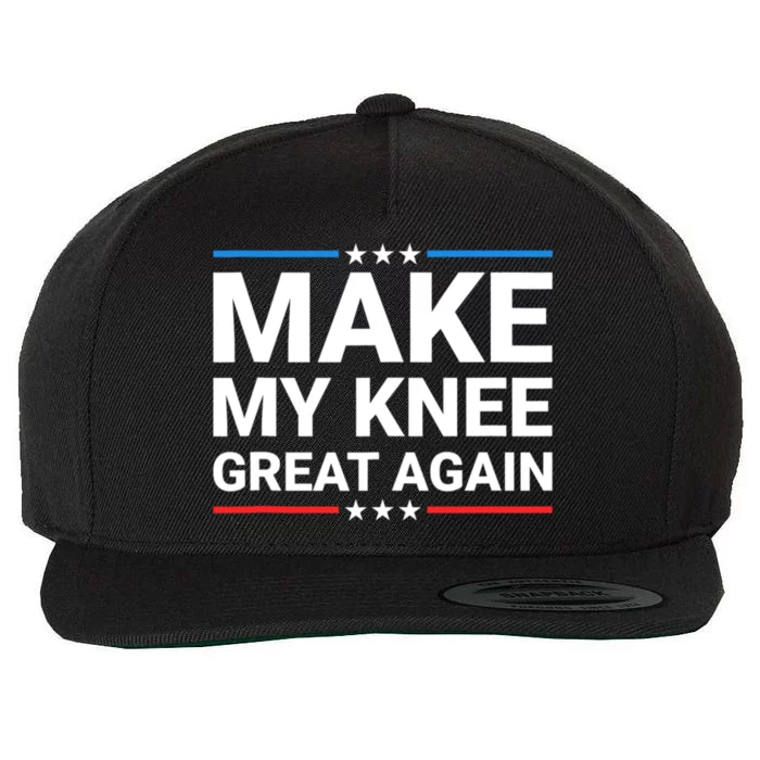 Make My Knee Great Again Wool Snapback Cap