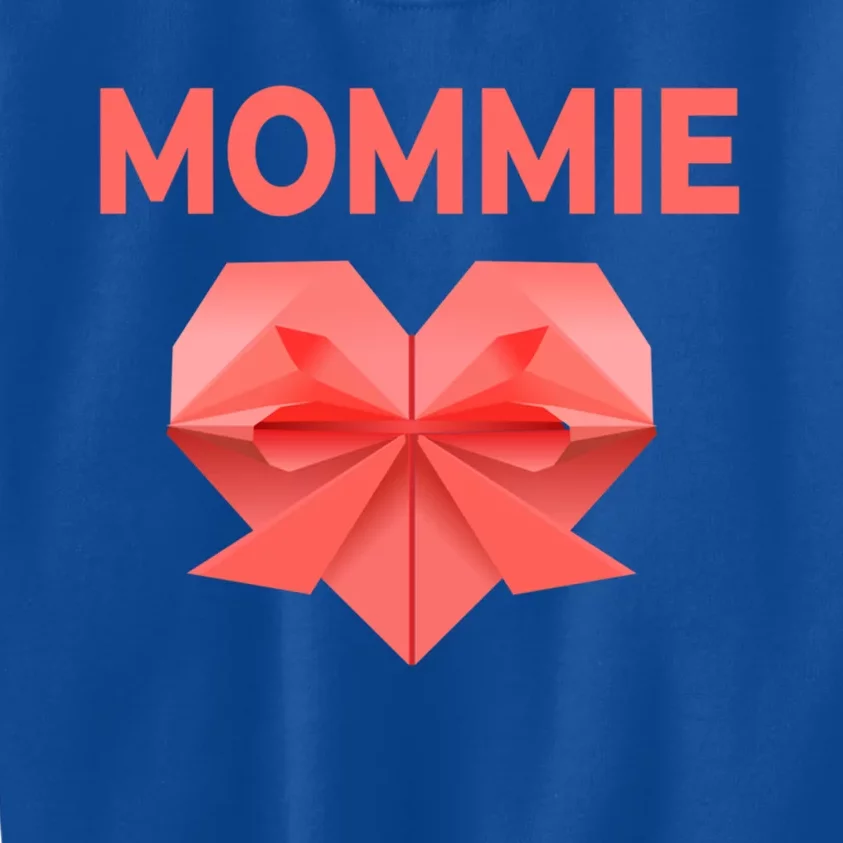 Mommie Mom Love Mommy Heart Thank You Mother's Day Gift Kids Sweatshirt