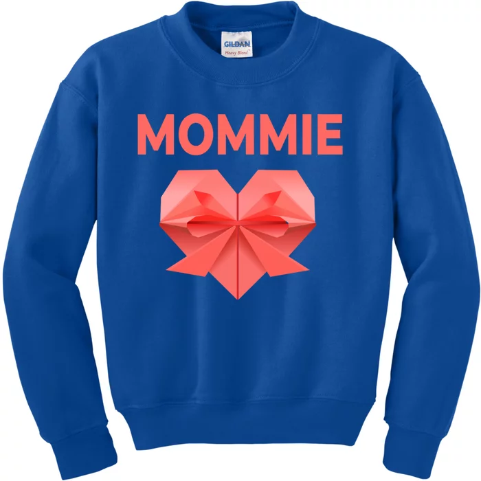 Mommie Mom Love Mommy Heart Thank You Mother's Day Gift Kids Sweatshirt