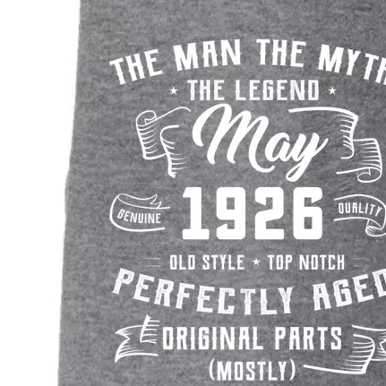 Man Myth Legend May 1926 97th Birthday Gift 97 Year Old Gift Doggie 3-End Fleece Hoodie