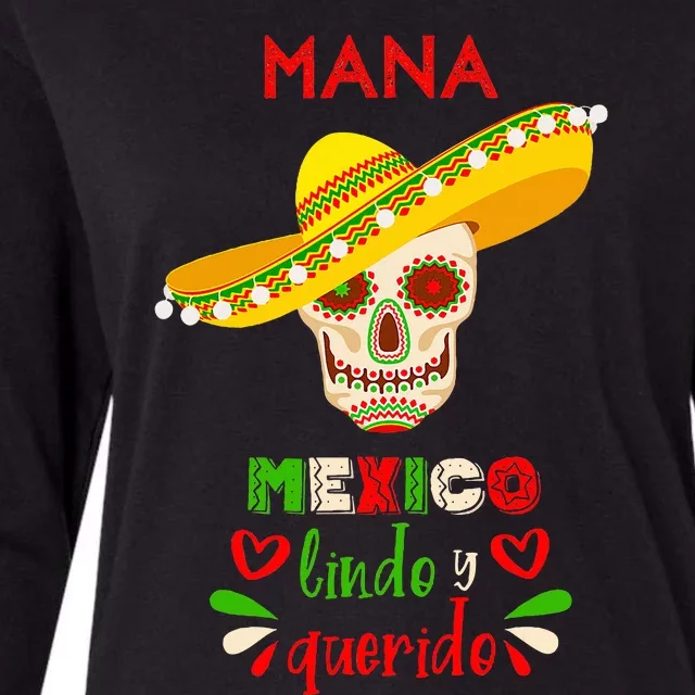 Mana mexico lindo y querido Womens Cotton Relaxed Long Sleeve T-Shirt