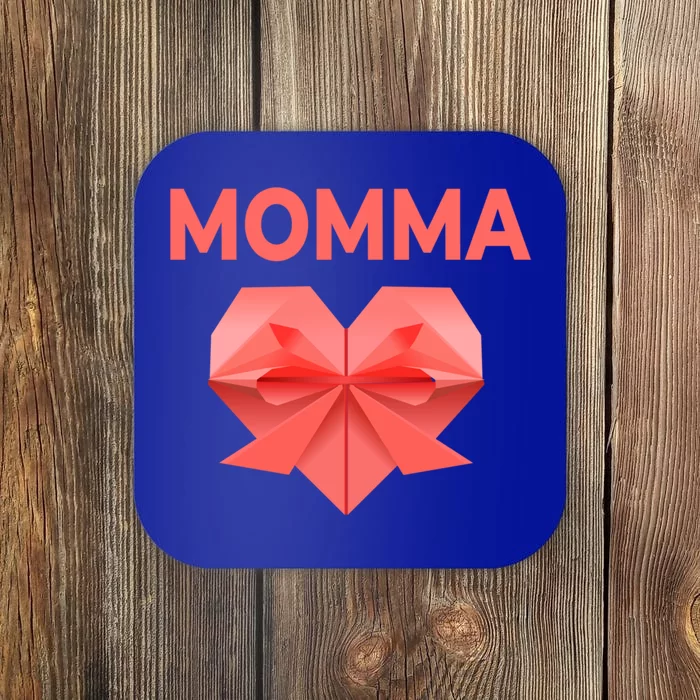 Momma Mom Love Mommy Heart Thank You Mother's Day Cute Gift Coaster