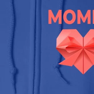 Momma Mom Love Mommy Heart Thank You Mother's Day Cute Gift Full Zip Hoodie