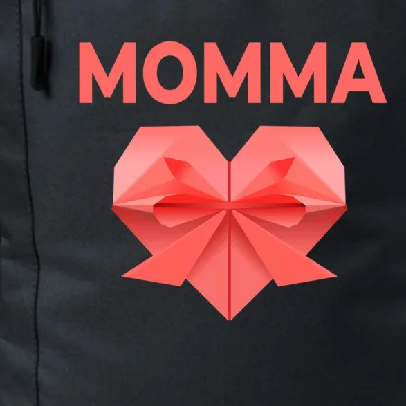 Momma Mom Love Mommy Heart Thank You Mother's Day Cute Gift Daily Commute Backpack