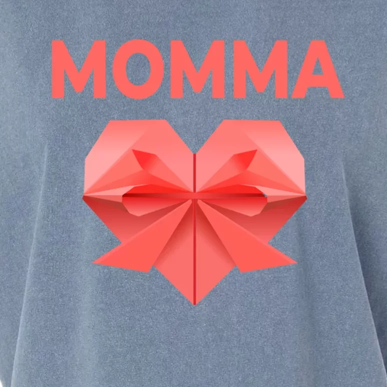 Momma Mom Love Mommy Heart Thank You Mother's Day Cute Gift Garment-Dyed Women's Muscle Tee