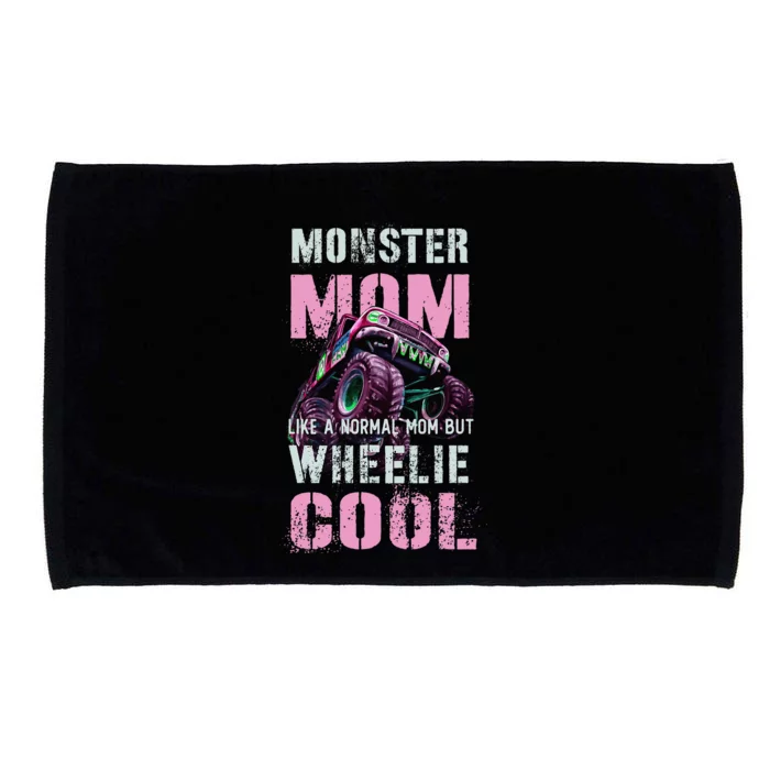 Monster Mom Like Normal Mama But Wheelie Cool Microfiber Hand Towel