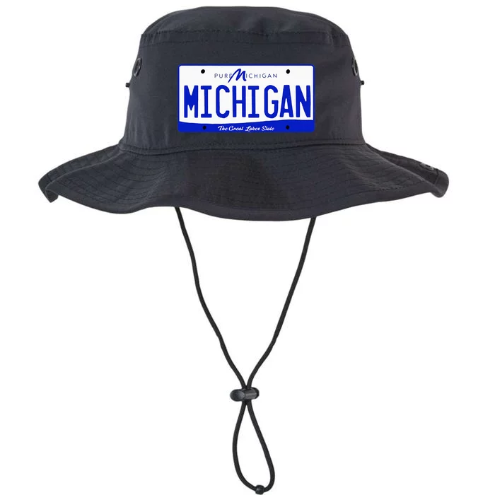 Michigan MI License Plate Classic Legacy Cool Fit Booney Bucket Hat