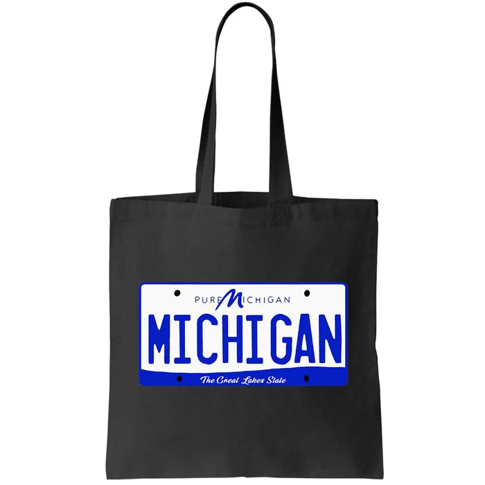 Michigan MI License Plate Classic Tote Bag