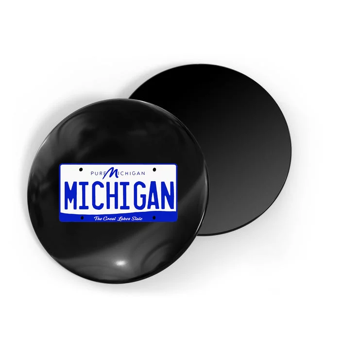 Michigan MI License Plate Classic Magnet