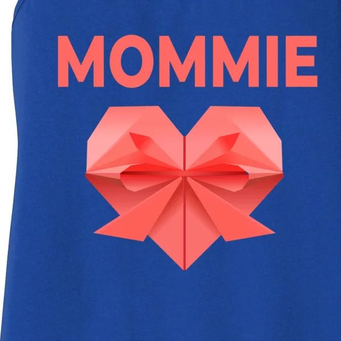 Mommie Mom Love Mommy Heart Thank You Mother's Day Gift Women's Racerback Tank