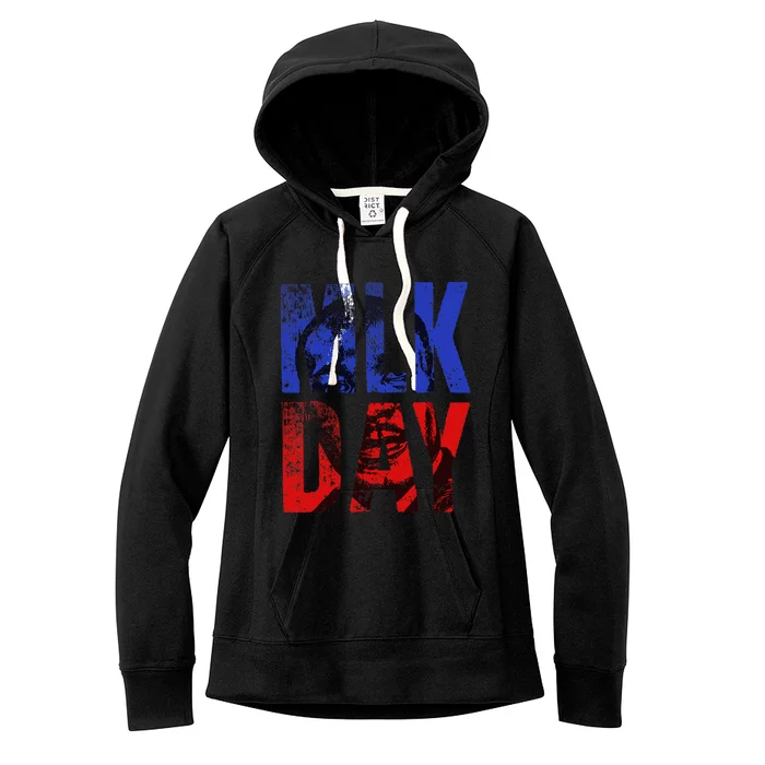 Mlk Martin Luther King Peace Equality Work Resist Change Women's Fleece Hoodie