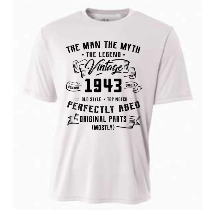 Man Myth Legend 1943 80th Birthday Gifts For 80 Years Old Cooling Performance Crew T-Shirt