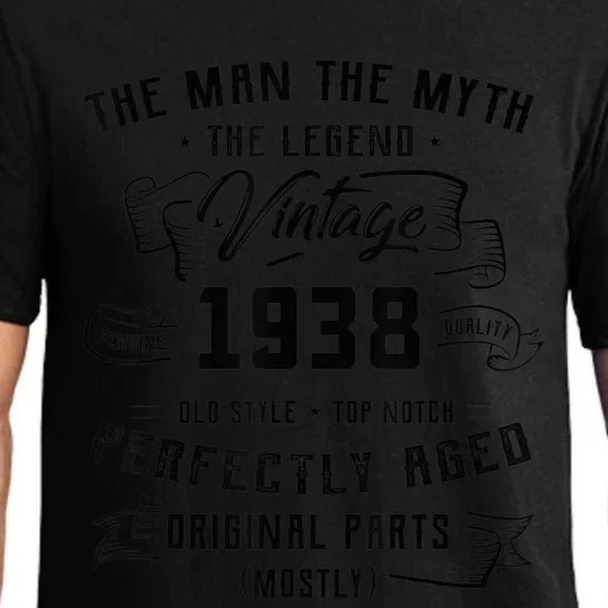 Man Myth Legend 1938 85th Birthday Present Gift For 85 Years Old Pajama Set